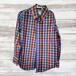 Crewcuts by J.Crew Boys Plaid Button Down Shirt 6-7 Re-Imagined Long Sleeve EUC